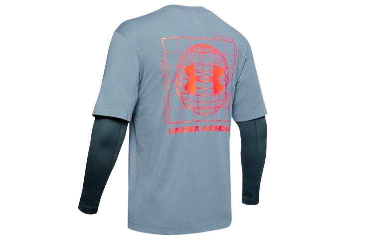 Under Armour UA Trek 2 in 1 T-shirt 'Blue' 1355099-013 sold by KicksCrew product image thumbnail 2
