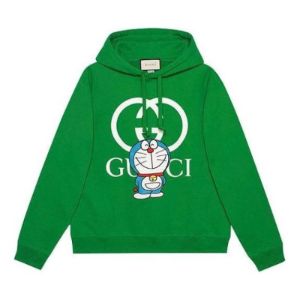 Gucci x Doraemon Cotton Hoodie 'Green' 646953-XJDE1-3229 sold by KicksCrew