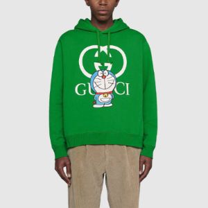 Gucci x Doraemon Cotton Hoodie 'Green' 646953-XJDE1-3229 sold by KicksCrew