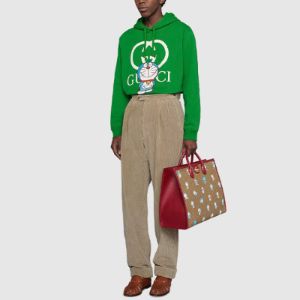 Gucci x Doraemon Cotton Hoodie 'Green' 646953-XJDE1-3229 sold by KicksCrew