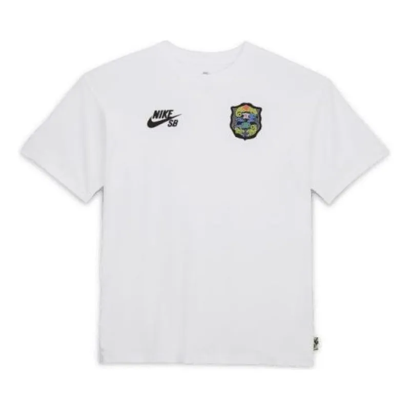 Nike SB Skate T-Shirt 'White' FZ4109-100 sold by KicksCrew