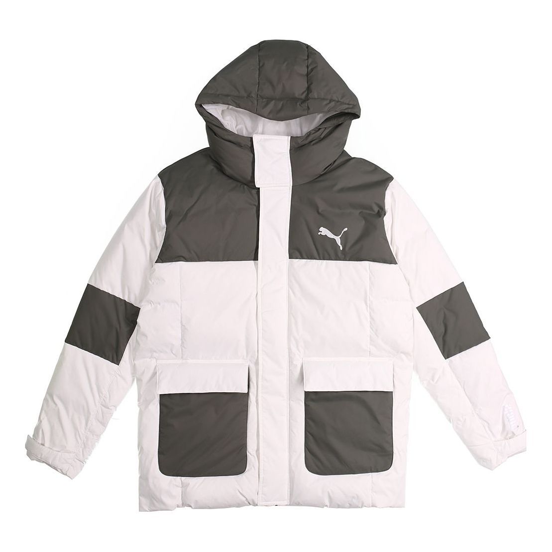 Puma Protective Down Jacket 'White Black' 586604-42 sold by KicksCrew