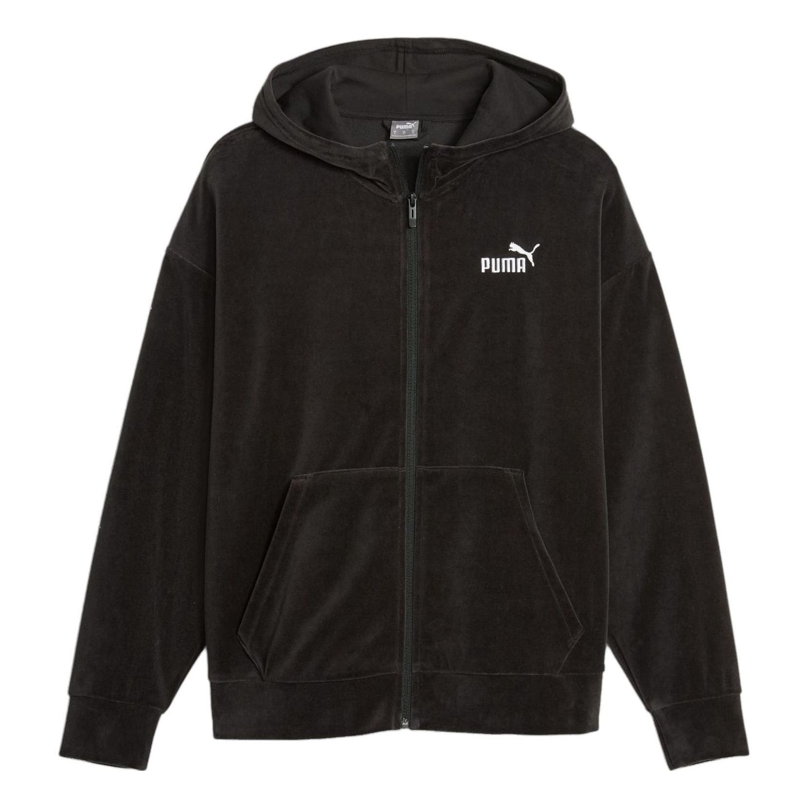 (WMNS) Puma Elevated Full Zip Hoodie 'Black' 675990-01 sold by KicksCrew