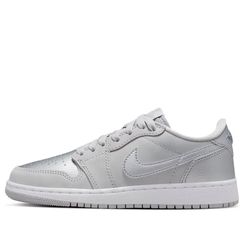 (GS) Air Jordan 1 Low OG 'Metallic Silver' CZ0858-002 sold by KicksCrew