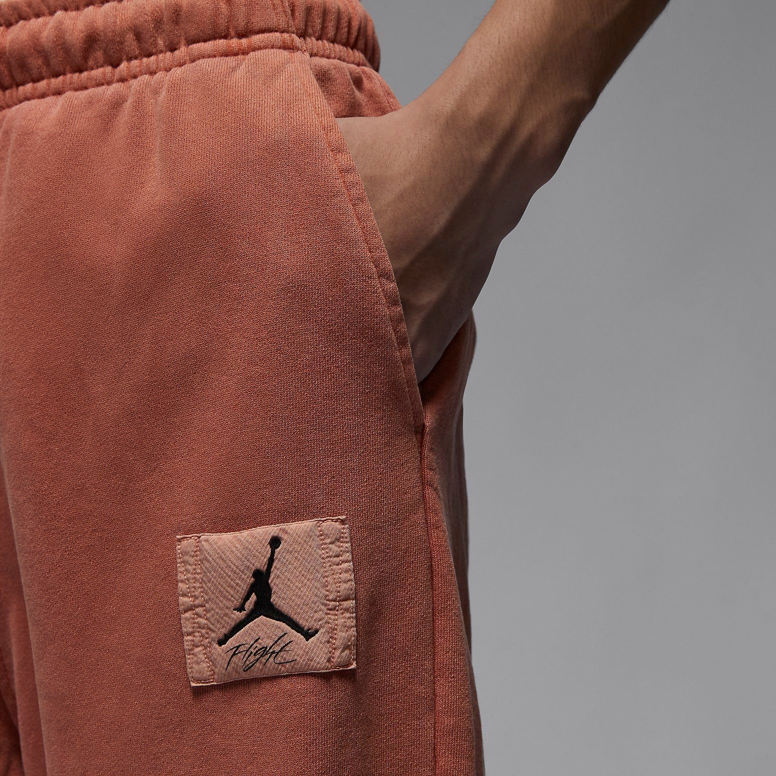 Air Jordan Essential Fleece Washed Trousers 'Orange' FB7299-810 sold by KicksCrew product image thumbnail 3