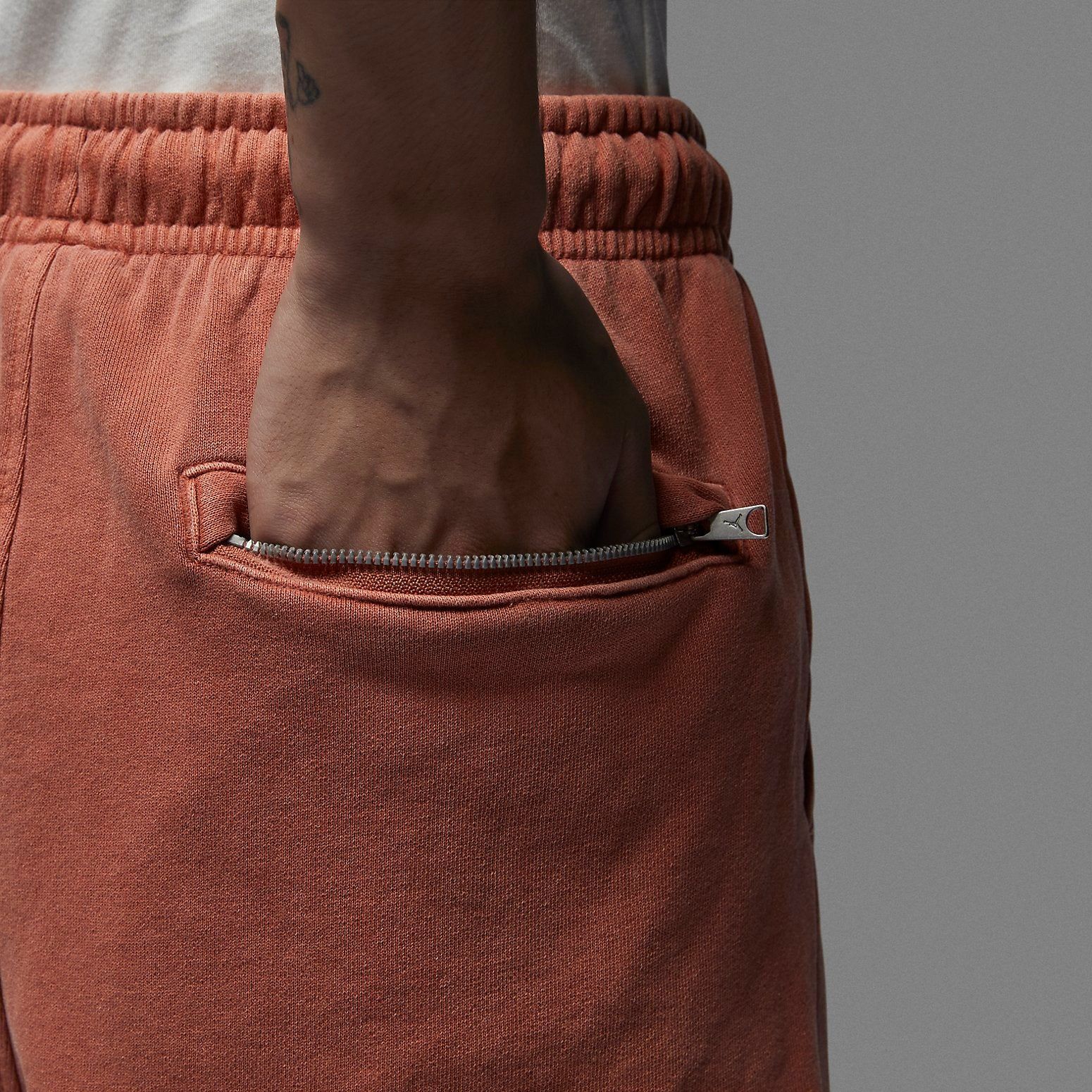 Air Jordan Essential Fleece Washed Trousers 'Orange' FB7299-810 sold by KicksCrew product image thumbnail 4