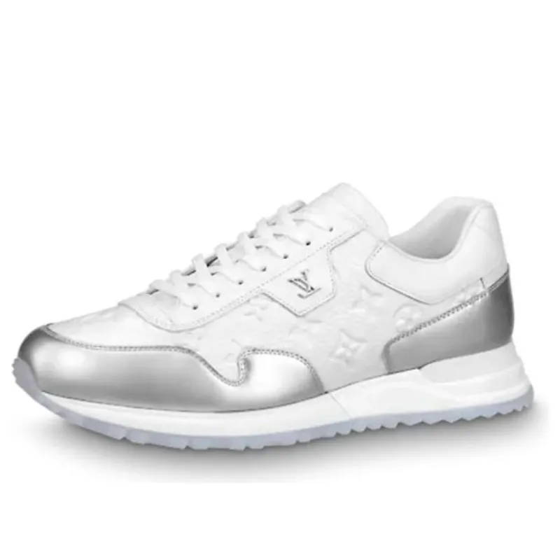 LOUIS VUITTON Run Away Sneakers 'White Monogram with Silver' 1A8V4K sold by KicksCrew