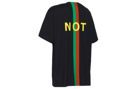 Gucci Fake/Not Print Oversize T-Shirt 'Black' 616036-XJCXX-1082 sold by KicksCrew