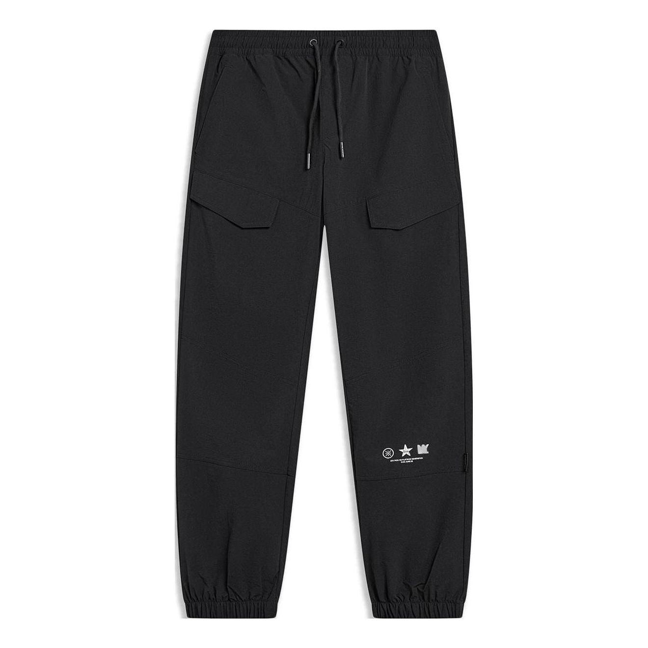 Li-Ning Way Of Wade Track Pants 'Black' AKXT149-1 sold by KicksCrew