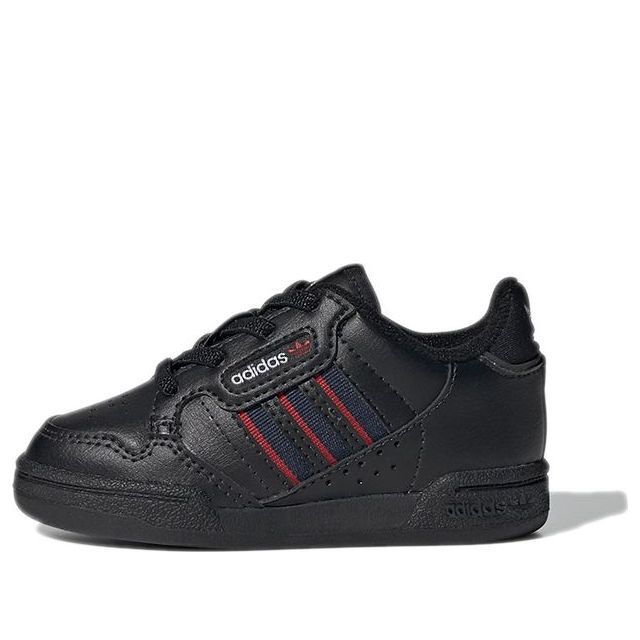 (TD) adidas originals Continental 80 Stripes EL 'Black Navy Red' S42614 sold by KicksCrew
