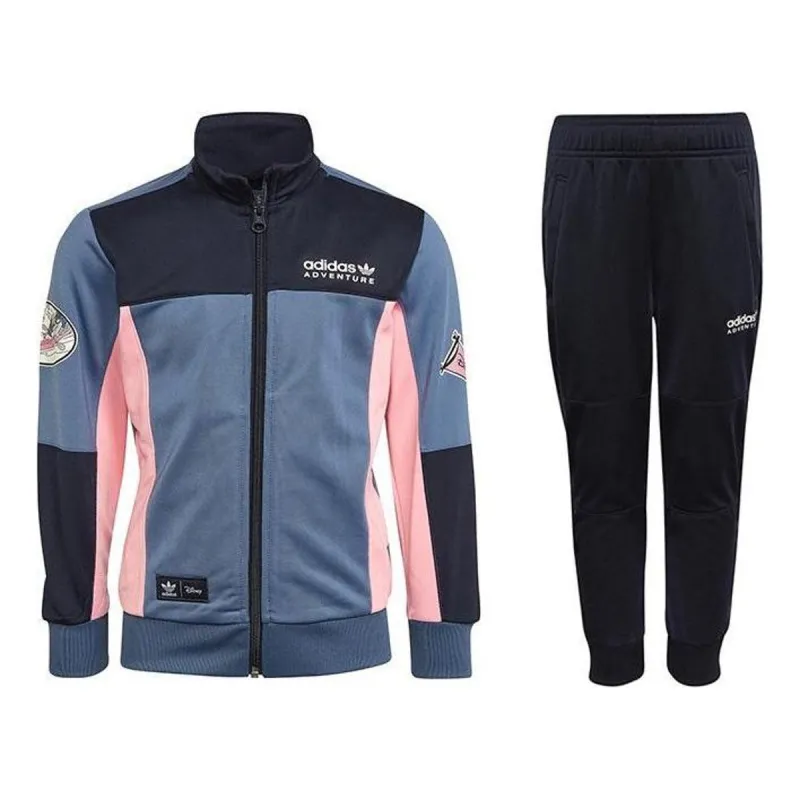 (GS) adidas x Disney Mickey and Friends Track Suit 'Teal Pink Black' HK9804 sold by KicksCrew