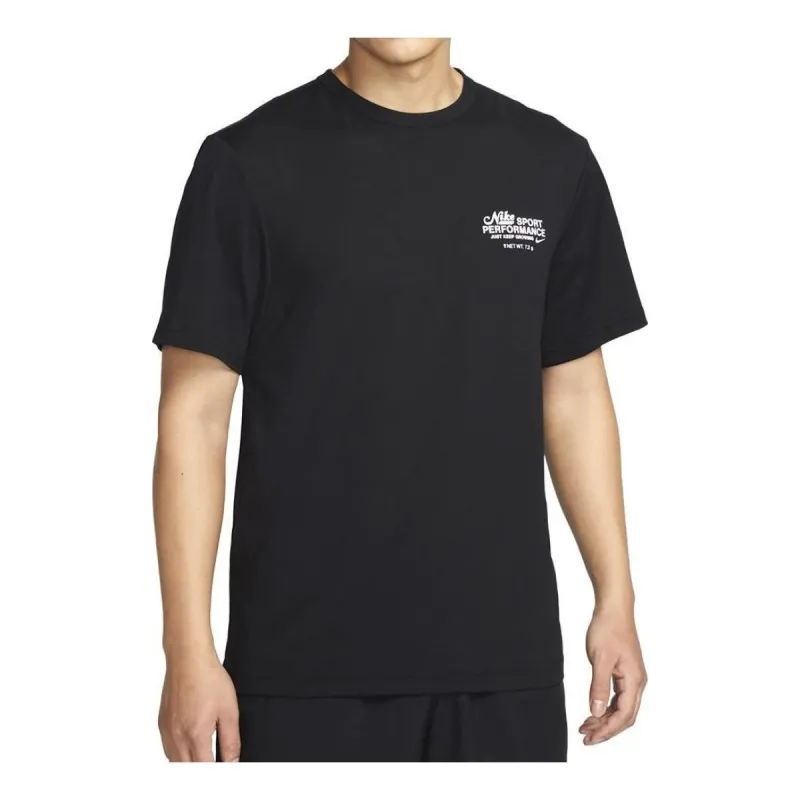 Nike Dri-Fit UV Hyverse Fitness T-Shirt 'Black' FN3280-010 sold by KicksCrew