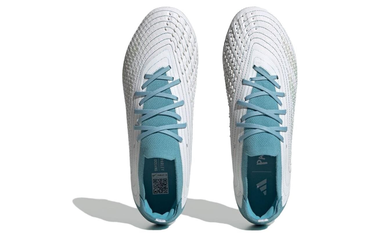 Adidas Predator Accuracy.1 L FG 'Cloud White Grey Two Preloved Blue' FZ6277 sold by KicksCrew product image thumbnail 5