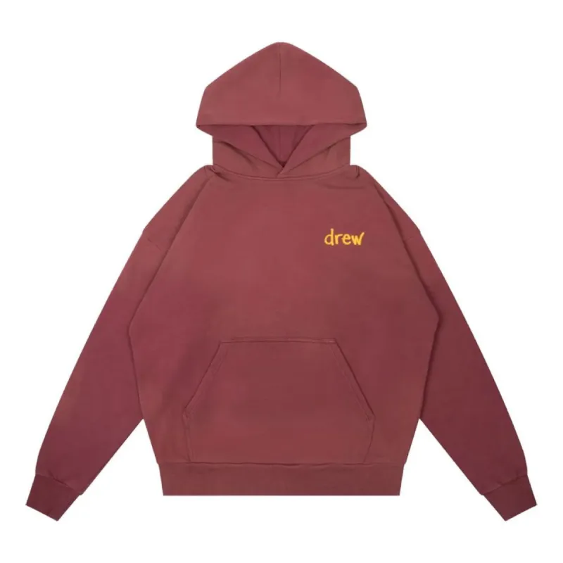 Drew House Scribble Hoodie 'Burgundy' DR-FW22-669 sold by KicksCrew