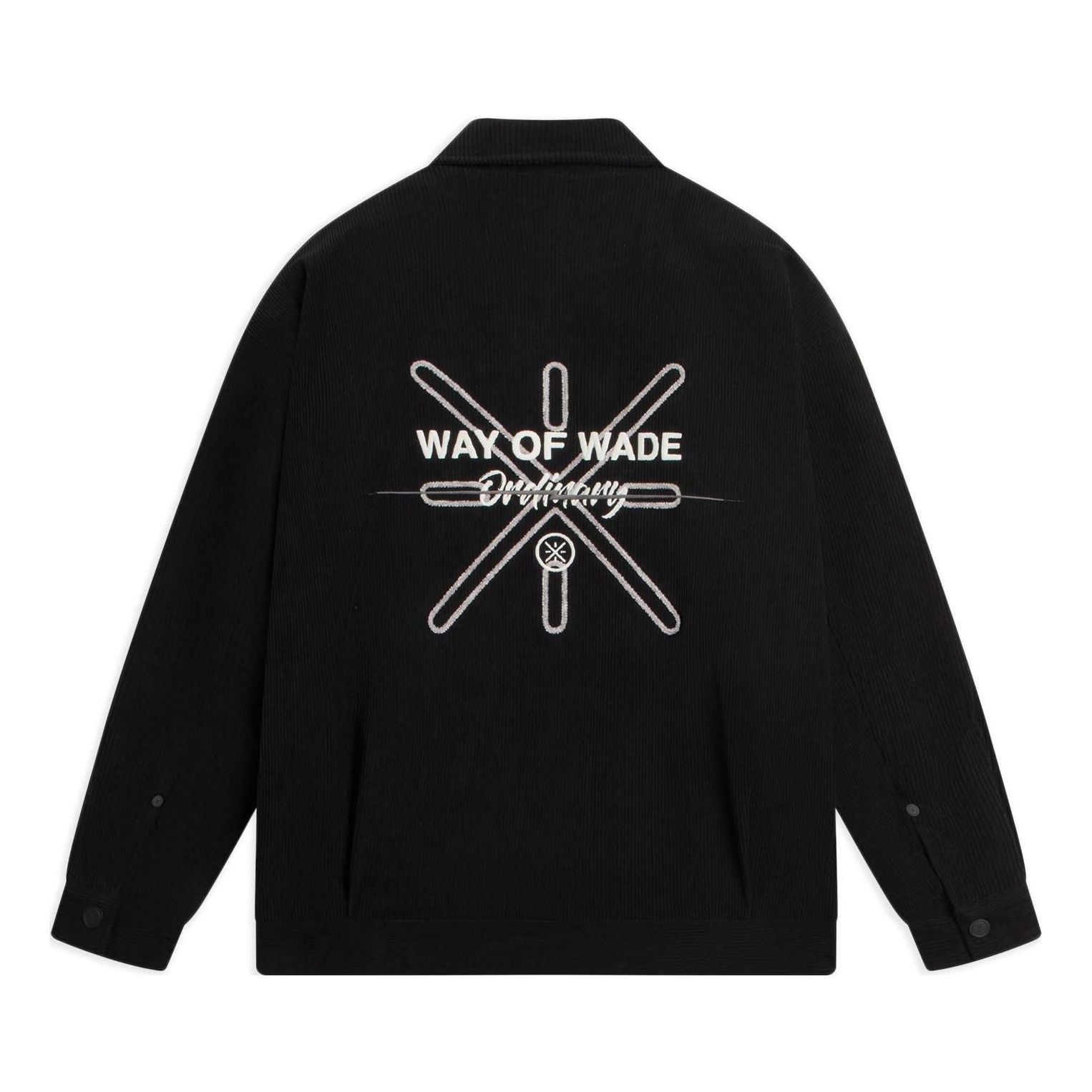 Li-Ning Way Of Wade Logo Corduroy Jacket 'Black' AJMS065-1 sold by KicksCrew