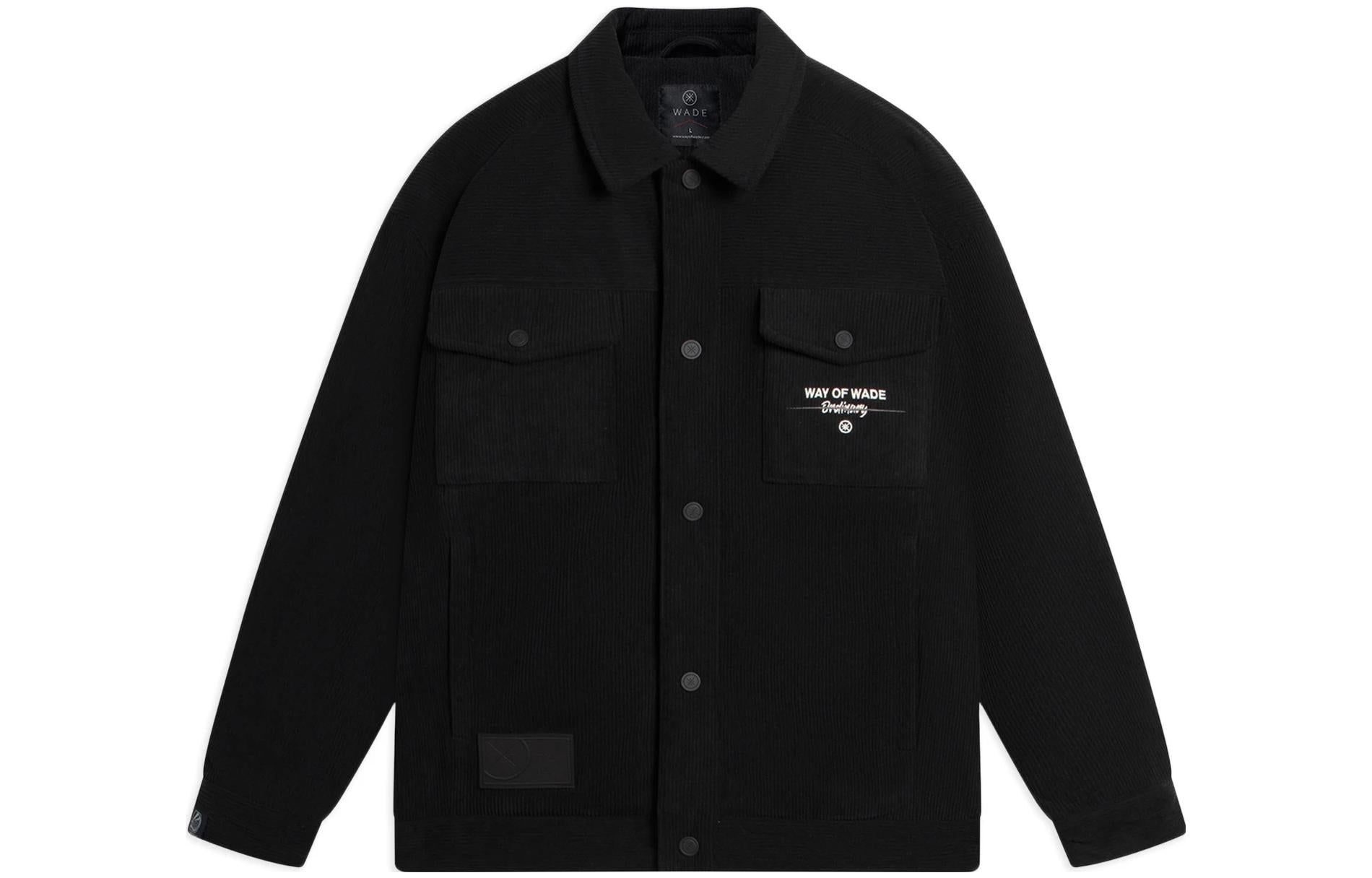 Li-Ning Way Of Wade Logo Corduroy Jacket 'Black' AJMS065-1 sold by KicksCrew product image thumbnail 2