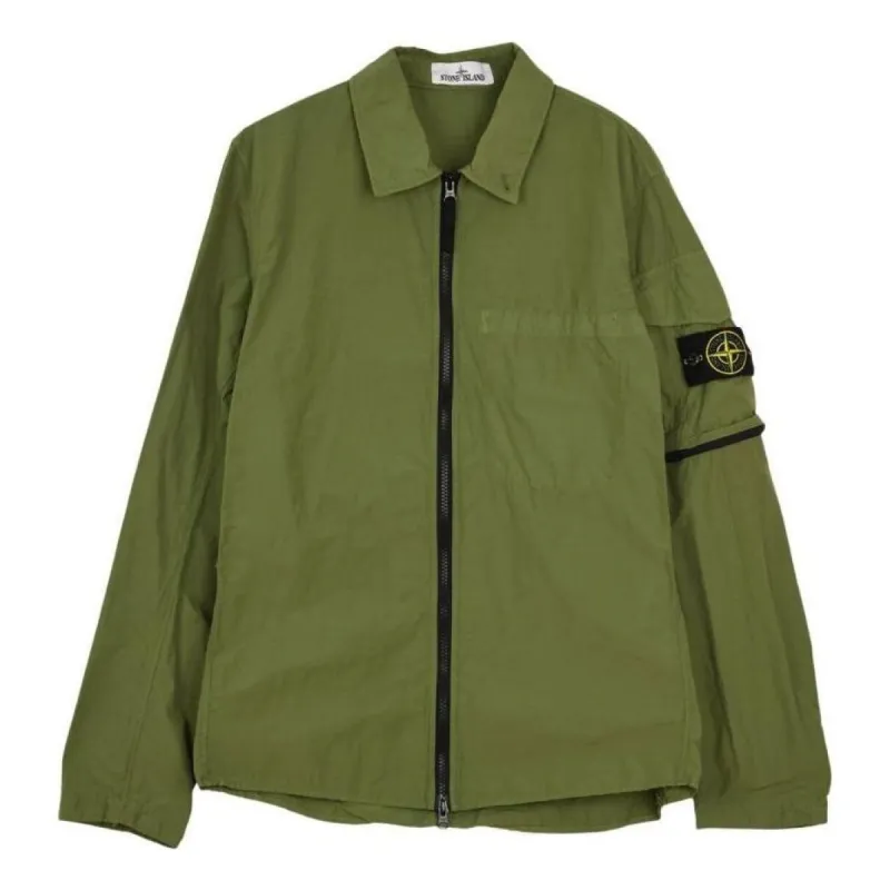 STONE ISLAND Naslan Light Jacket 'Olive' 761510502-V0058 sold by KicksCrew