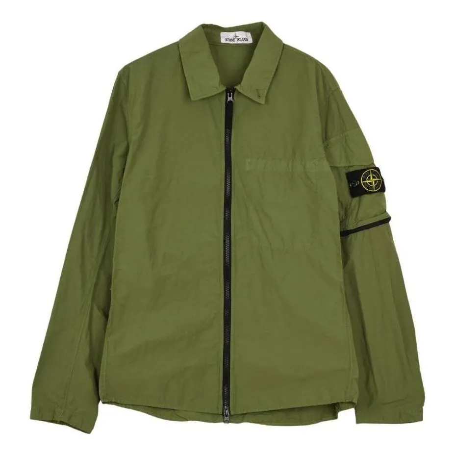 STONE ISLAND Naslan Light Jacket 'Olive' 761510502-V0058 sold by KicksCrew
