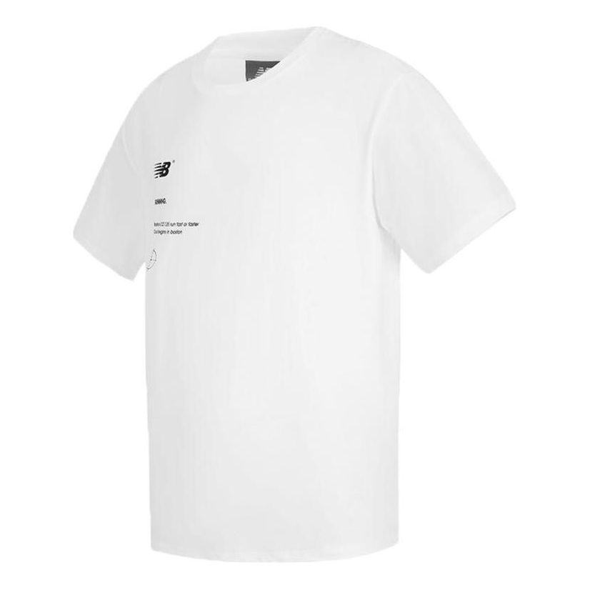 New Balance Logo Print Tee 'White' 5EC2U863-WT sold by KicksCrew