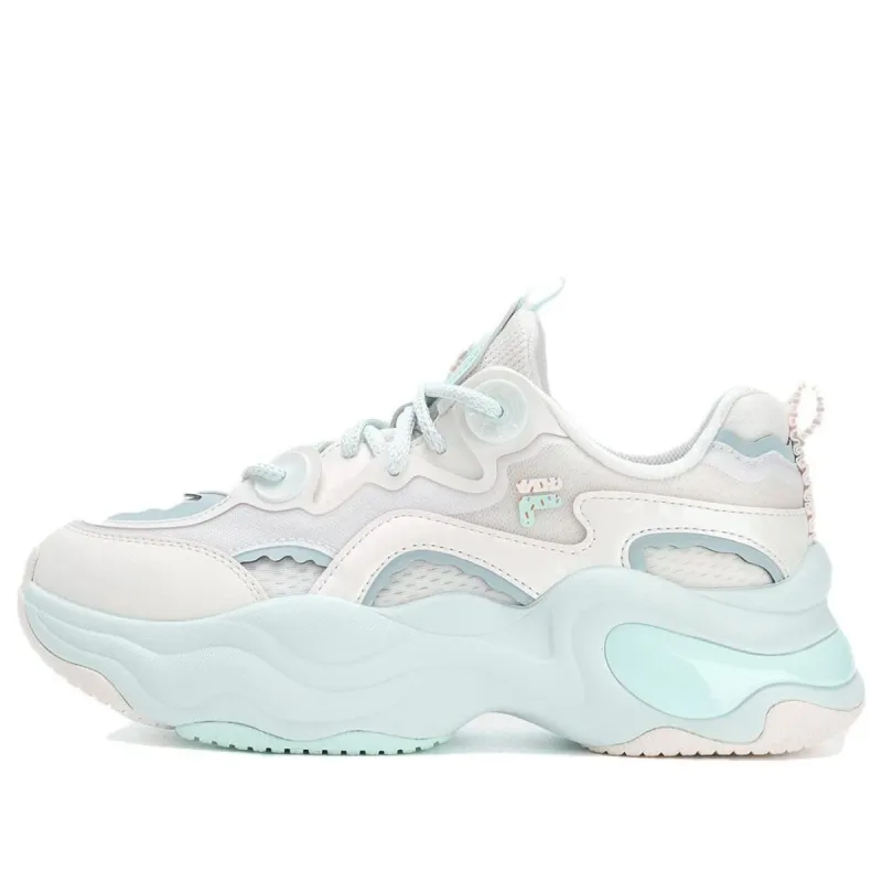 (WMNS) FILA FUSION Bubble Sneakers 'White Blue' T12W321305FSF sold by KicksCrew