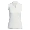 (WMNS) adidas Ultimate365 Textured Sleeveless Polo Shirt 'Beige' IN2553 sold by KicksCrew