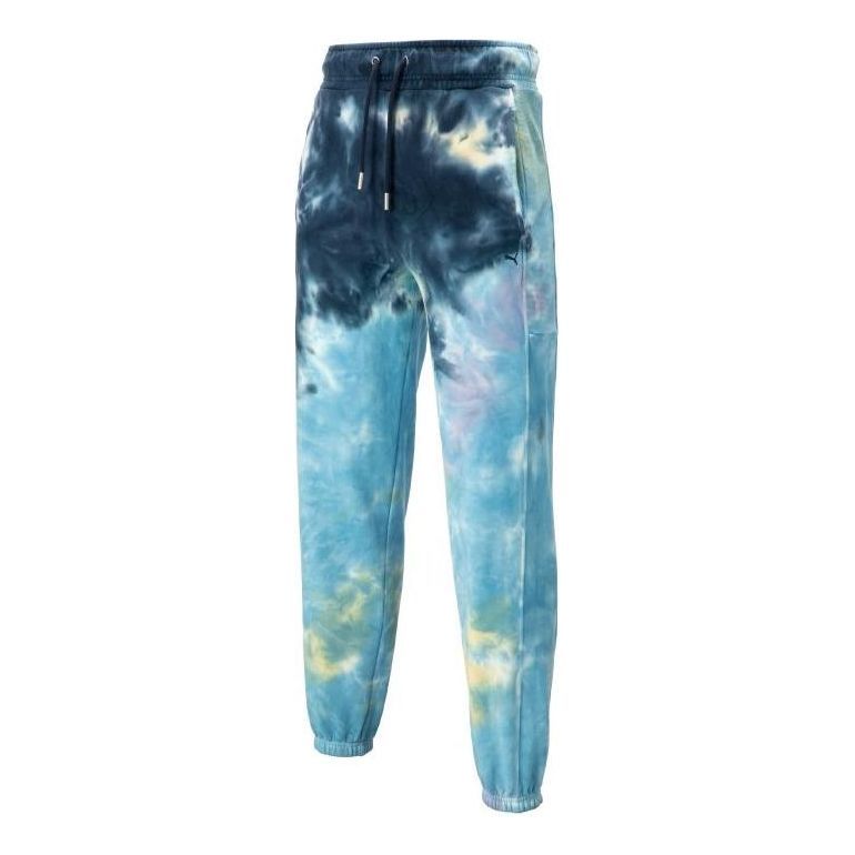 Puma MMQ Tie Dye Sweatpants 'Blue' 539580-06 sold by KicksCrew