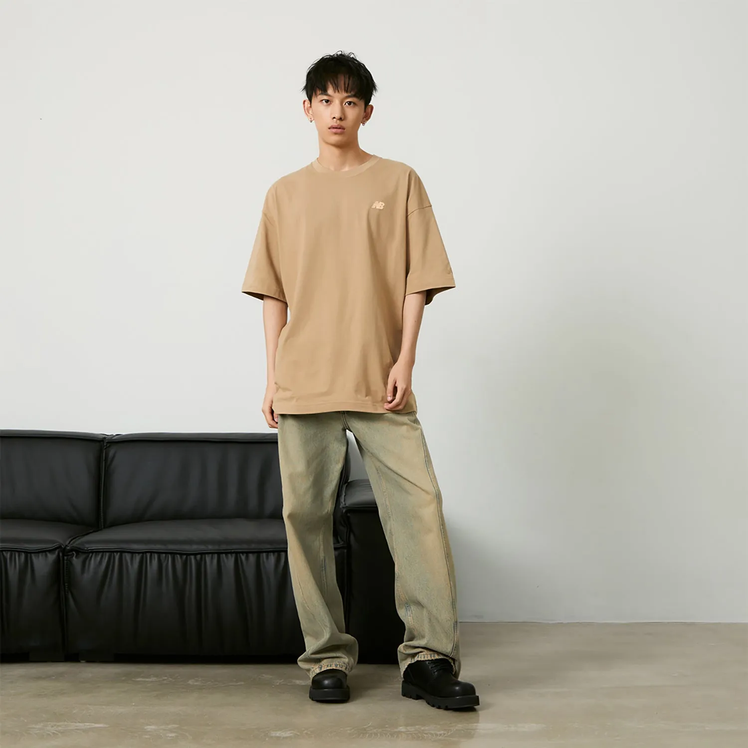 New Balance x PK Graphic T-shirt 'Light Beige' NEE26181-LB sold by KicksCrew product image thumbnail 4