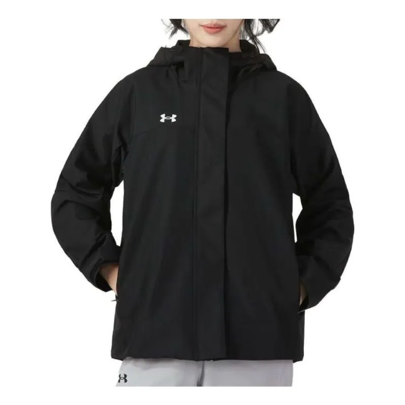 (WMNS) Under Armour Ace Rain Jacket 'Black' 23600402-001 sold by KicksCrew