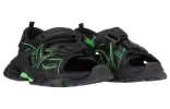 (WMNS) Balenciaga Track 2.0 Sandals 'Black Green' 617543W3AJ11030 sold by KicksCrew