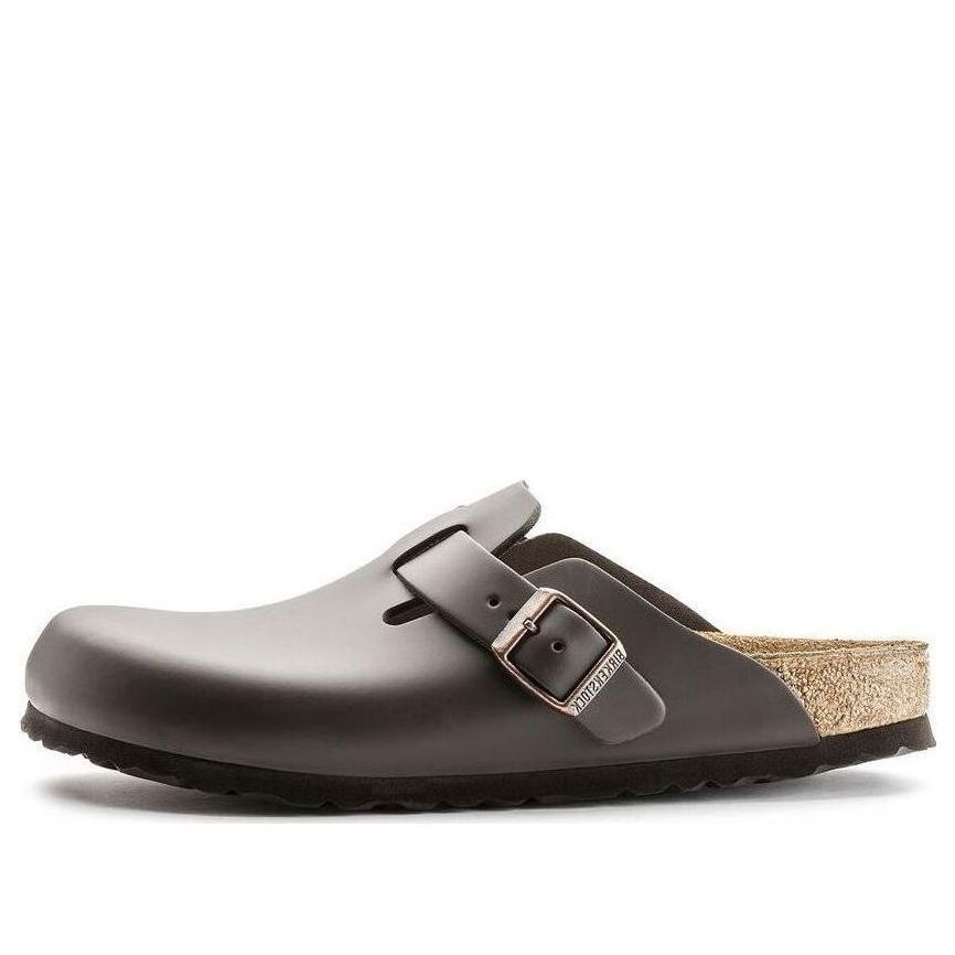 Birkenstock Boston Leather 'Dark Brown' 0060101 sold by KicksCrew