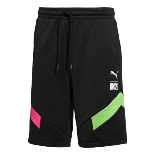 Puma X MTV Colorblock Casual Shorts 'Black' 579676-01 sold by KicksCrew