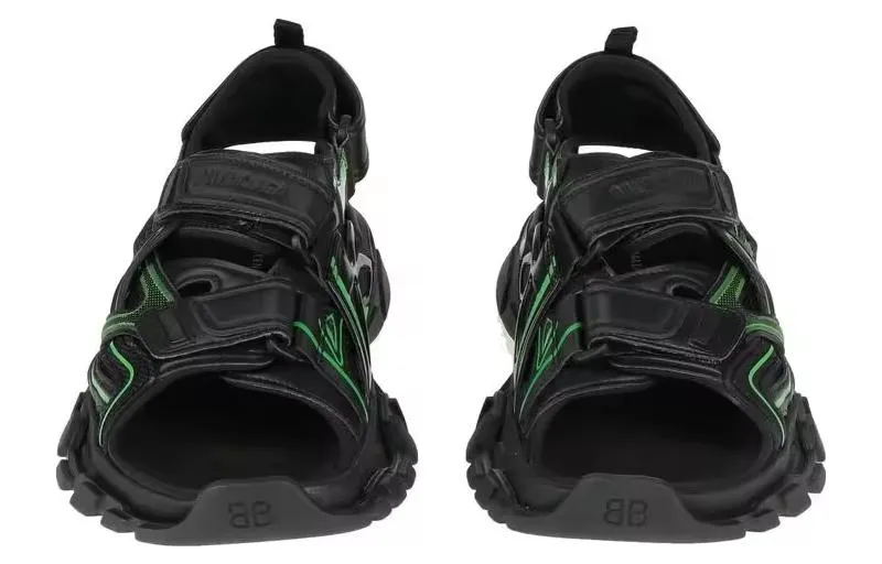 (WMNS) Balenciaga Track 2.0 Sandals 'Black Green' 617543W3AJ11030 sold by KicksCrew product image thumbnail 3