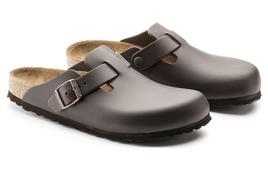 Birkenstock Boston Leather 'Dark Brown' 0060101 sold by KicksCrew product image thumbnail 4