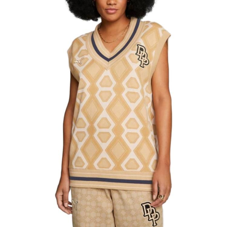 Puma X Dapper Dan Knit Vest Ginger Root 'Orange' 539803-89 sold by KicksCrew product image thumbnail 5