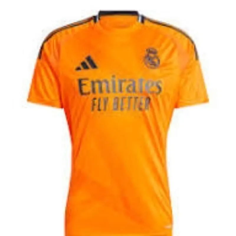 adidas Real Madrid 24/25 Away Jersey Asia Sizing 'Orange Black' IU5013 sold by KicksCrew