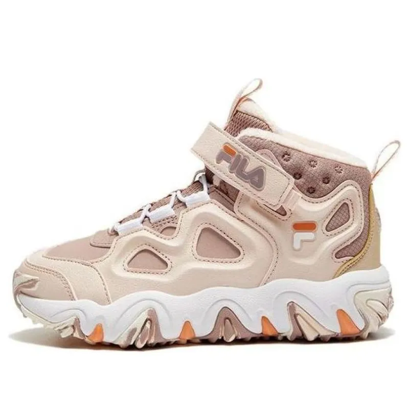 (GS) FILA Lifestyle High-Top Shoes 'Pink White' K15B342991PPSW sold by KicksCrew