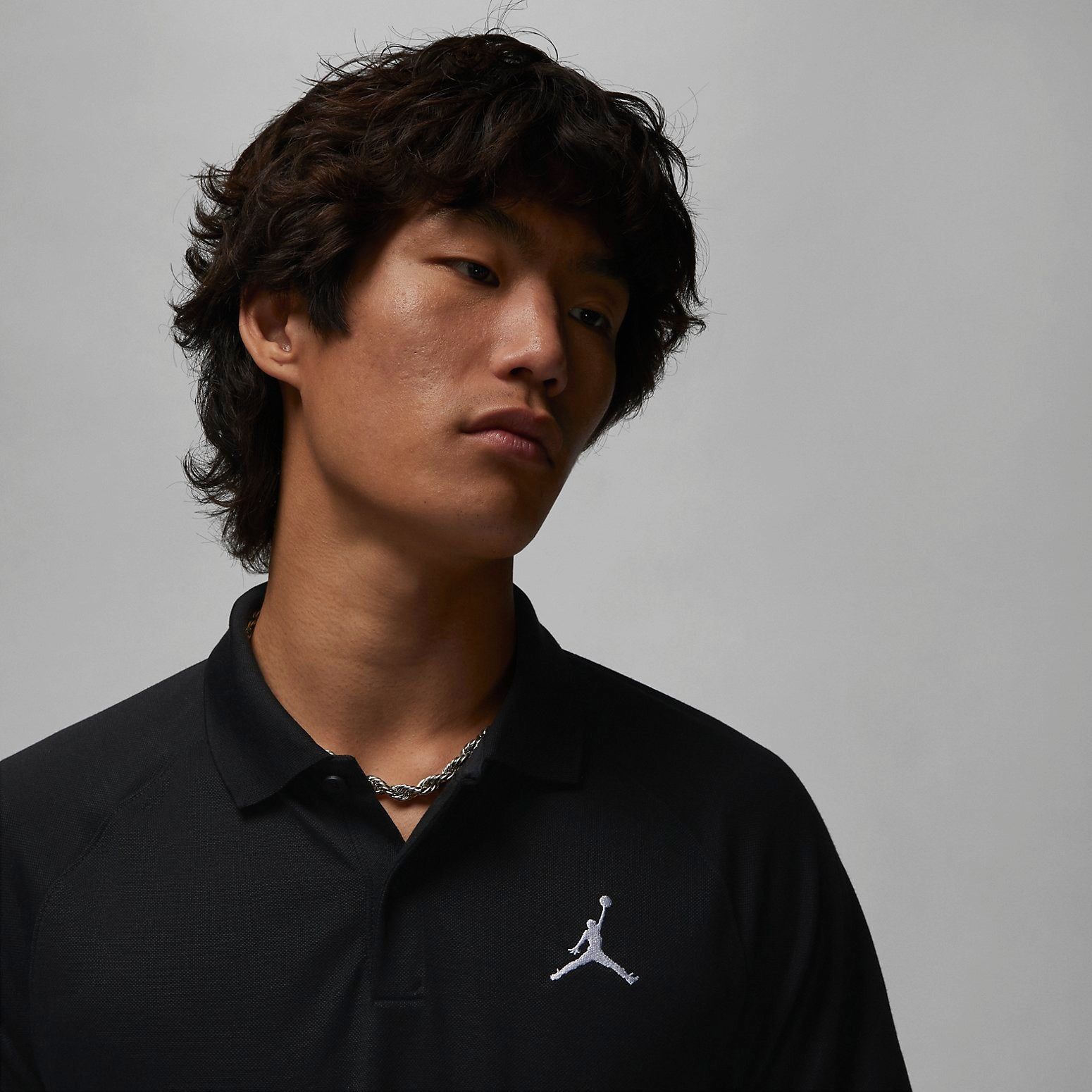 Air Jordan Golf Polo Lapel T-Shirt 'Black' DZ0541-010 sold by KicksCrew product image thumbnail 2