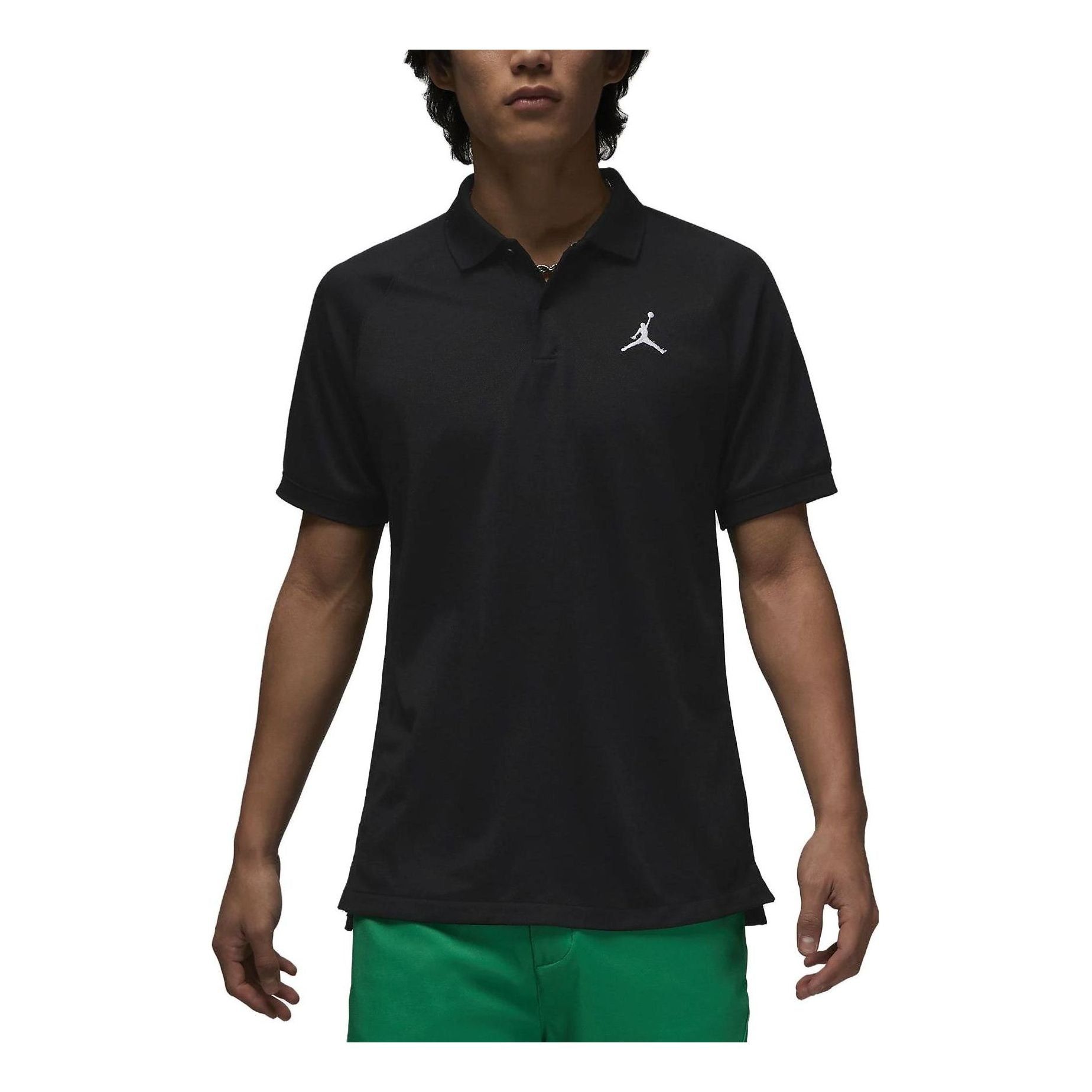 Air Jordan Golf Polo Lapel T-Shirt 'Black' DZ0541-010 sold by KicksCrew