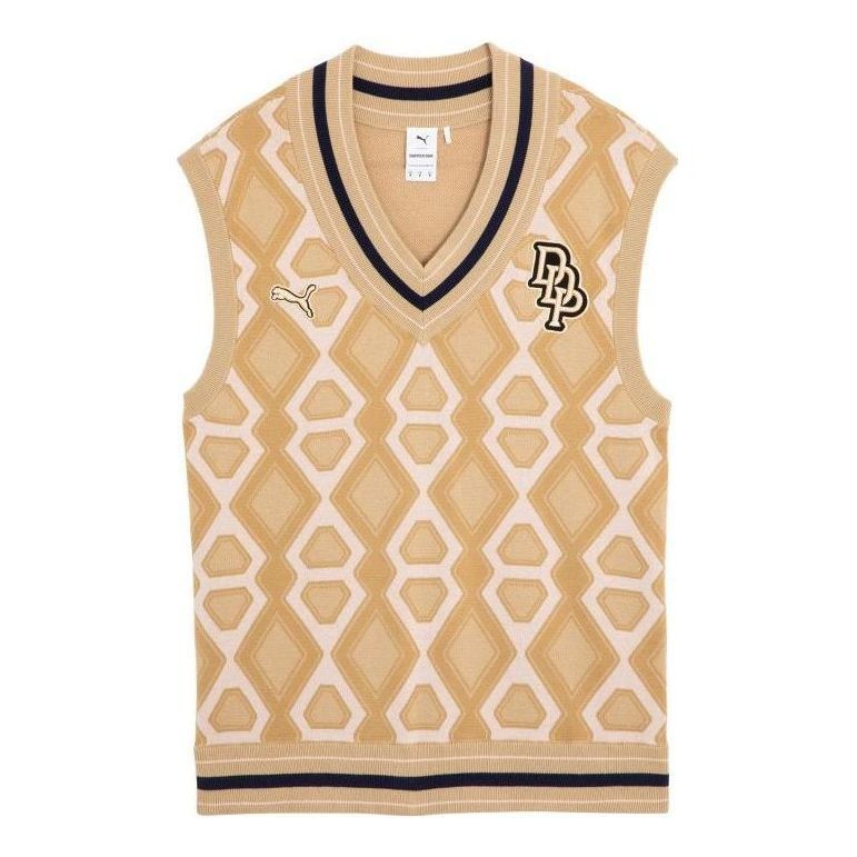 Puma X Dapper Dan Knit Vest Ginger Root 'Orange' 539803-89 sold by KicksCrew