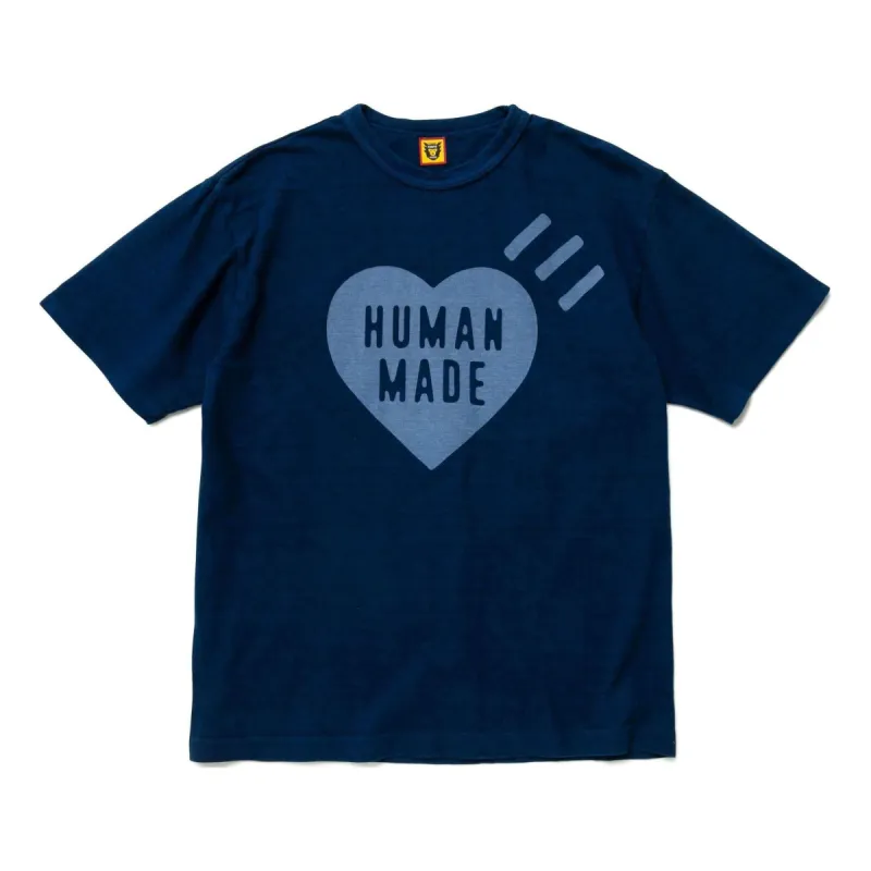 HUMAN MADE Indigo #1 T-shirt 'Indigo Blue' HM23CS037 sold by KicksCrew