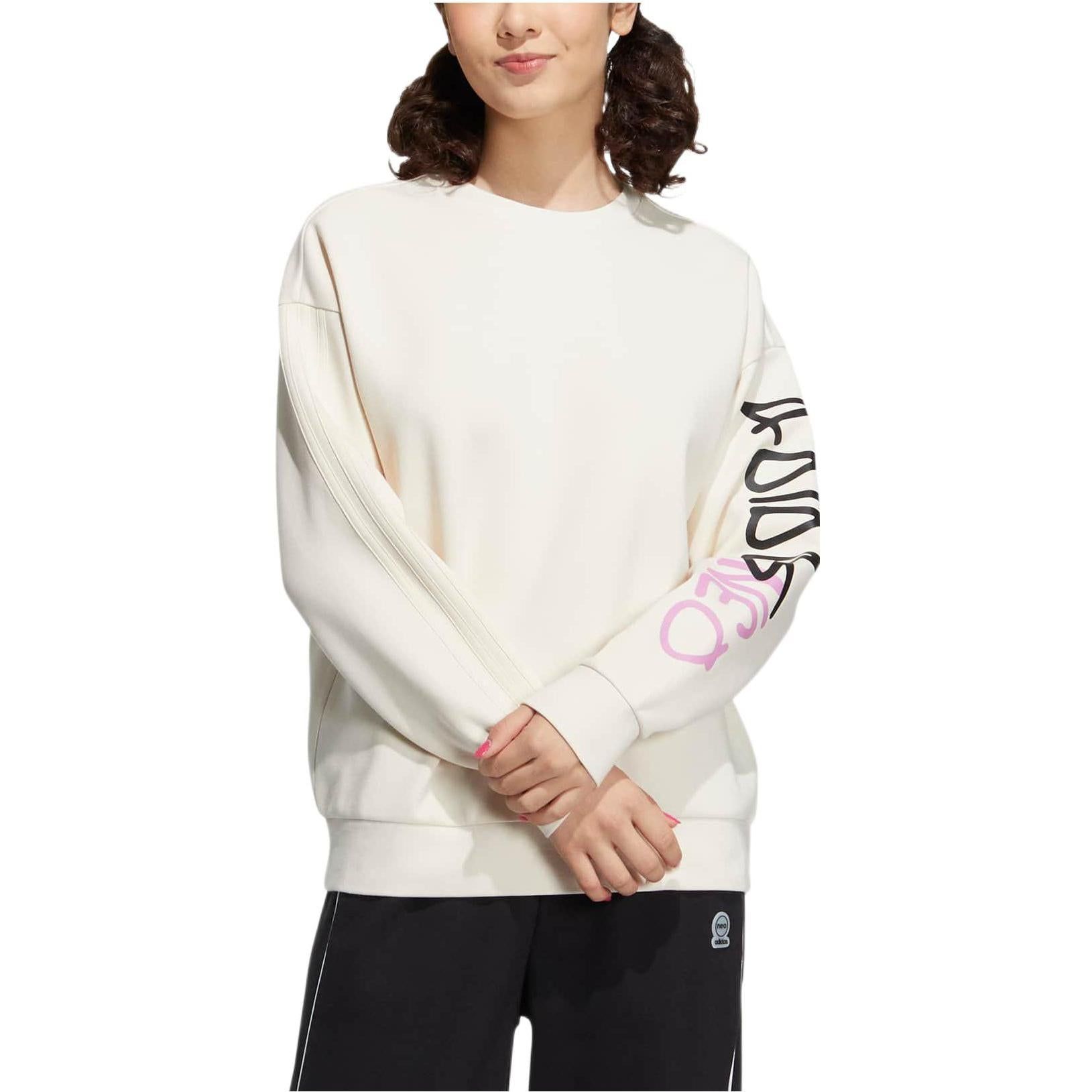 (WMNS) Adidas Neo Vbe Sweatshirts 'White' HY9645 sold by KicksCrew product image thumbnail 2