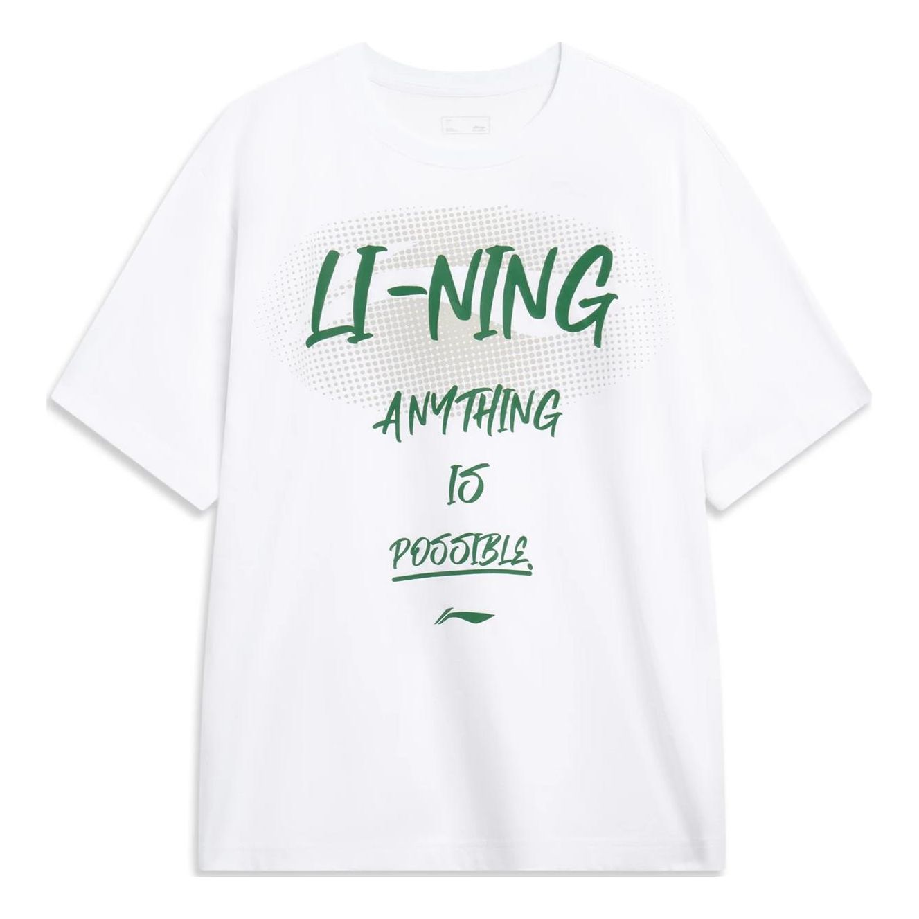Li-Ning Anything Is Possible Graphic T-shirt 'White' AHST547-1 sold by KicksCrew