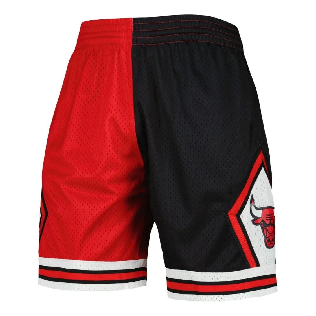 Mitchell & Ness x NBA Split Swingman Shorts 'Chicago Bulls 1997' SMSH4855-CBU97PPPBKRD sold by KicksCrew