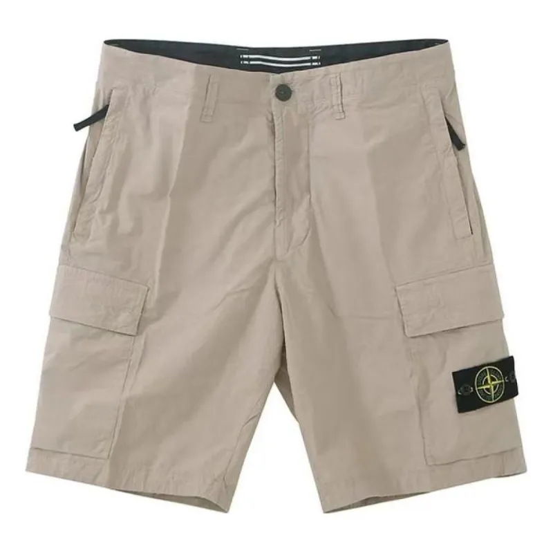STONE ISLAND Cargo Bermuda Shorts 'Dove Grey' 1015L0803-V0092 sold by KicksCrew