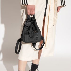 (WMNS) adidas Satin Mini Bucket Backpack 'Black' IB9046 sold by KicksCrew