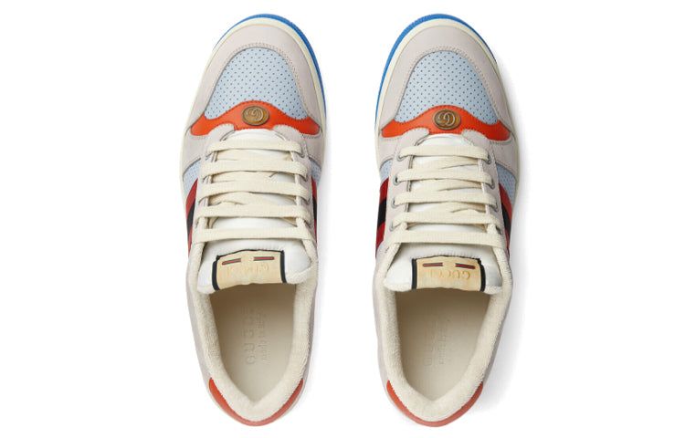 GUCCI Screener GG Leather Sneakers 'Grey Blue Red' 708296-0YIA0-1471 sold by KicksCrew product image thumbnail 3