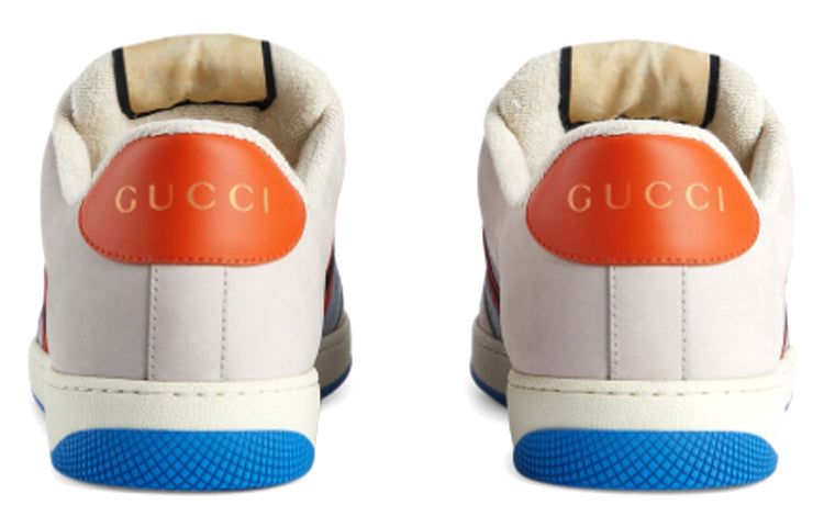 GUCCI Screener GG Leather Sneakers 'Grey Blue Red' 708296-0YIA0-1471 sold by KicksCrew product image thumbnail 4