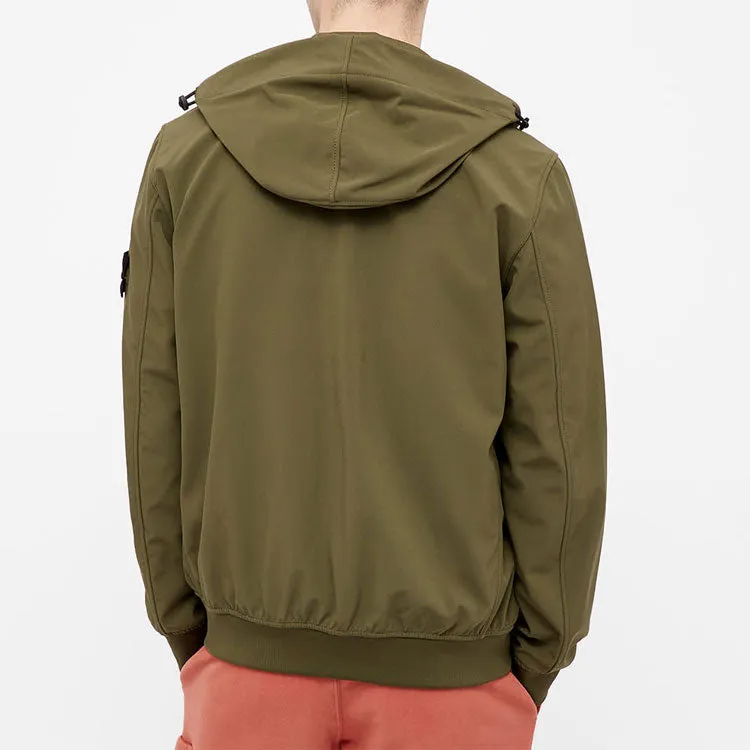 STONE ISLAND Soft Shell-R Hooded Jacket 'Olive Green' 741540727-V0058 sold by KicksCrew product image thumbnail 2
