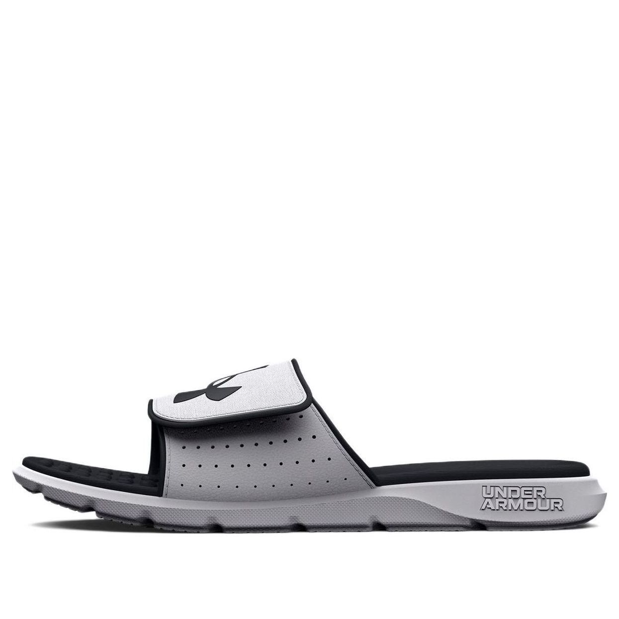 Under Armour Ignite 7 Slides 'White Black' 3026023-100 sold by KicksCrew