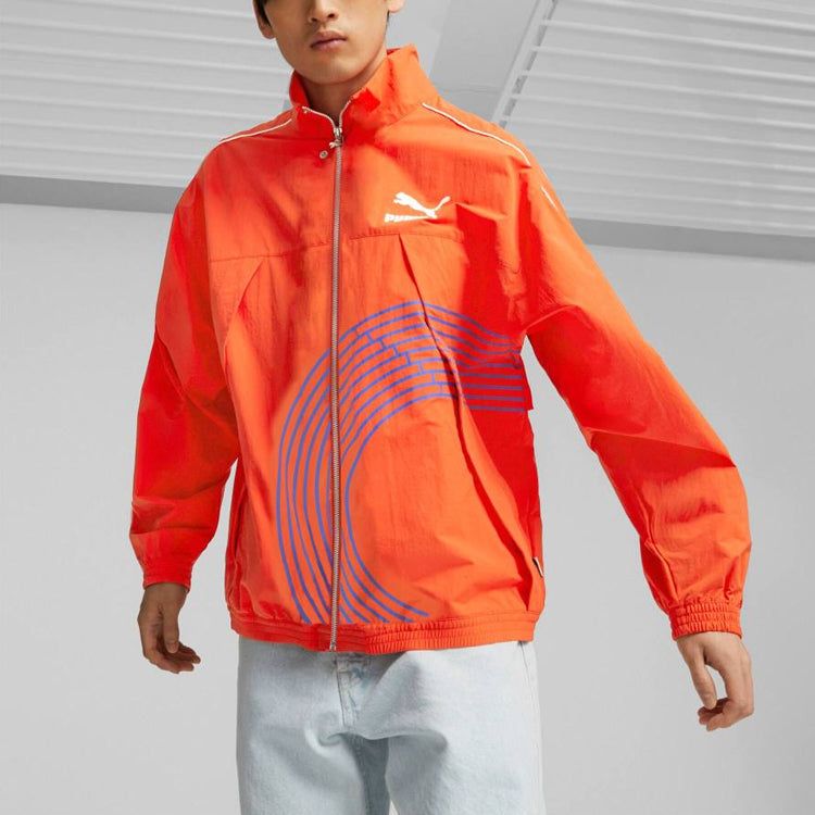 Puma Track Meet T7 Track Jacket 'Orange' 539020-20 sold by KicksCrew product image thumbnail 4